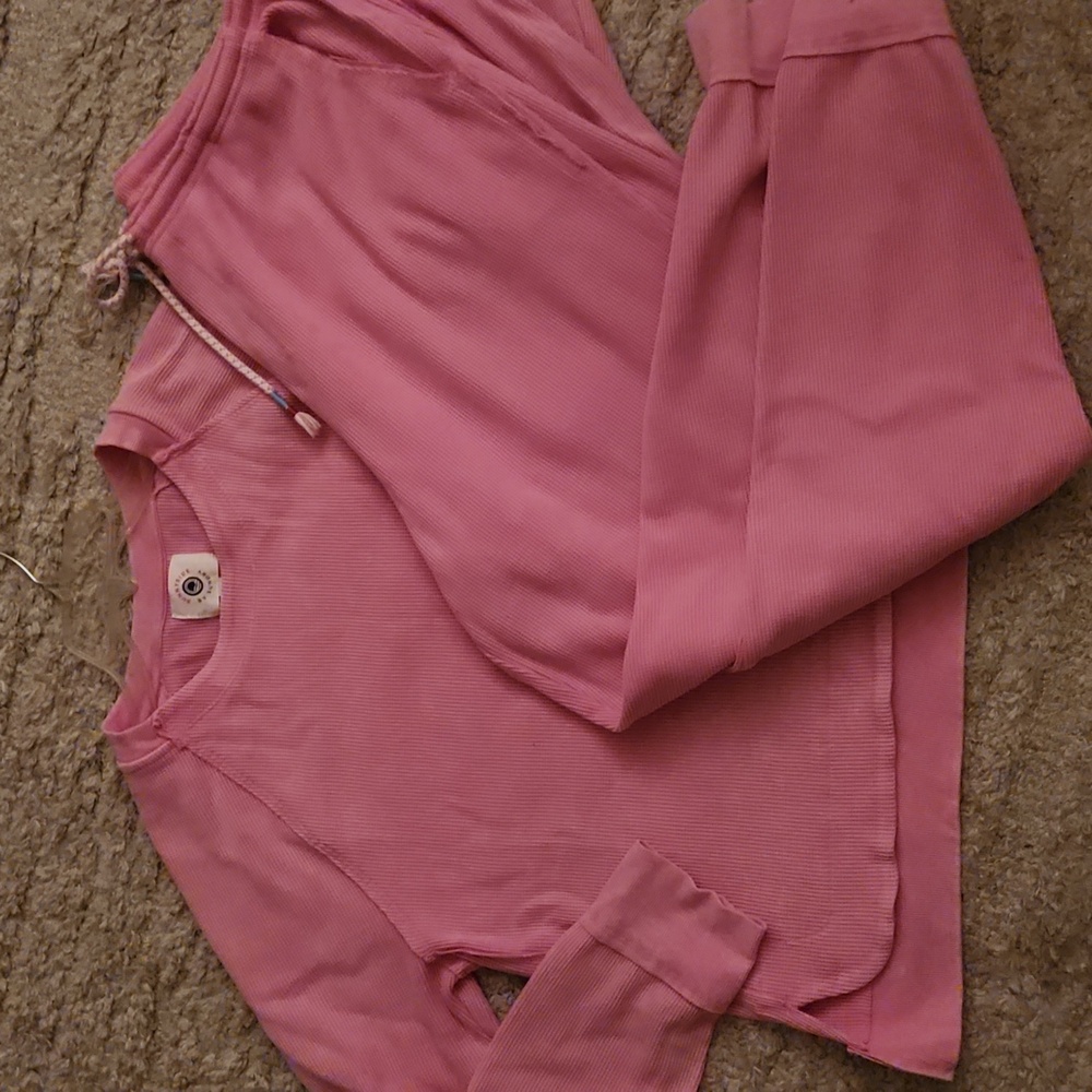 Pink Women's Top & Joggers Set